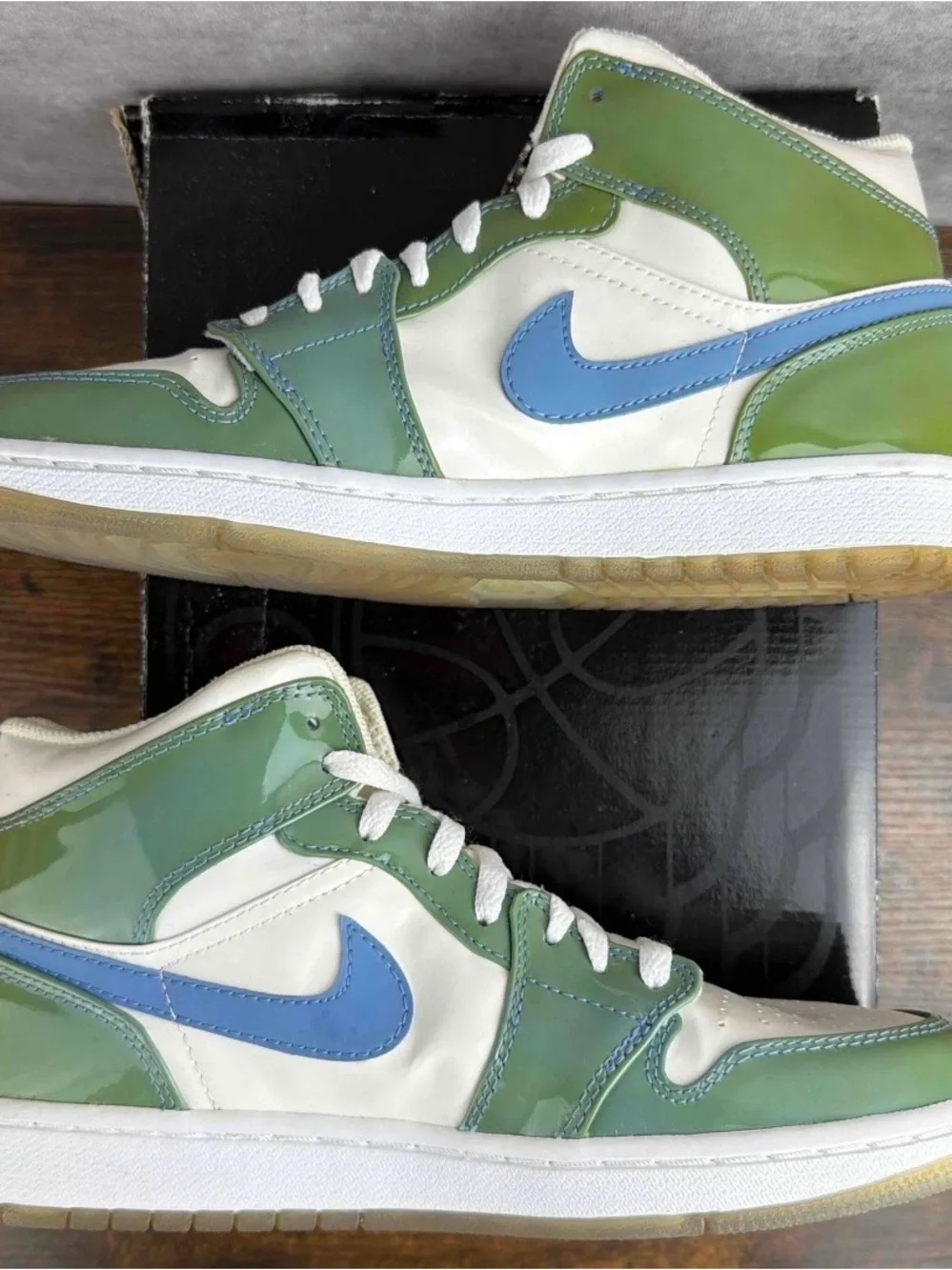 NEW Air Jordan 1 Retro UNC Patent 2003 Size 9 136085-140 Men’s Sneakers OG Rare